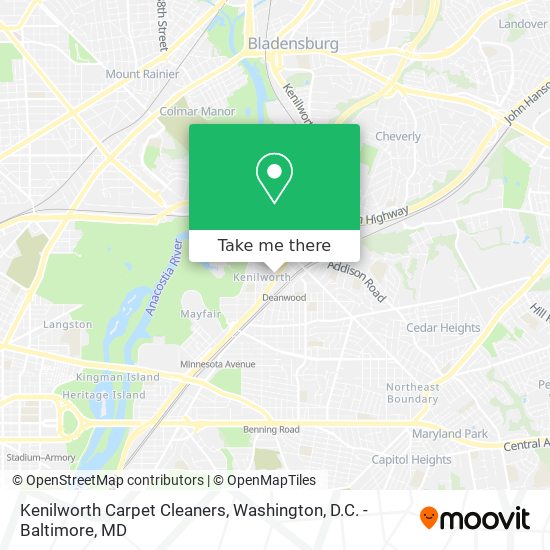 Mapa de Kenilworth Carpet Cleaners