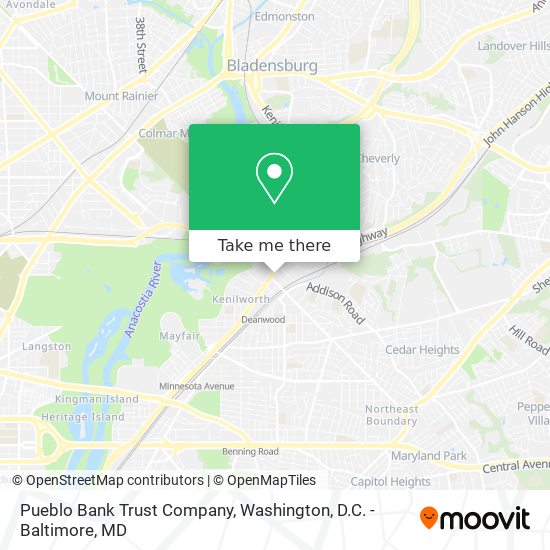 Pueblo Bank Trust Company map