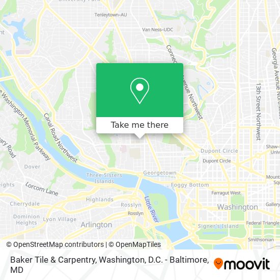 Baker Tile & Carpentry map