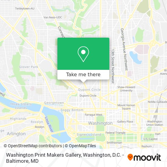 Washington Print Makers Gallery map