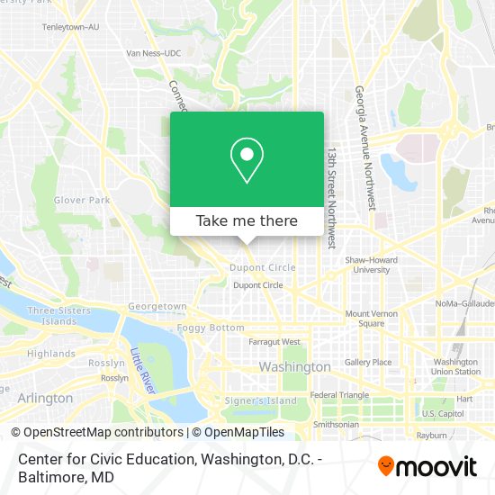 Center for Civic Education map