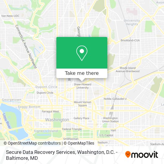 Secure Data Recovery Services map