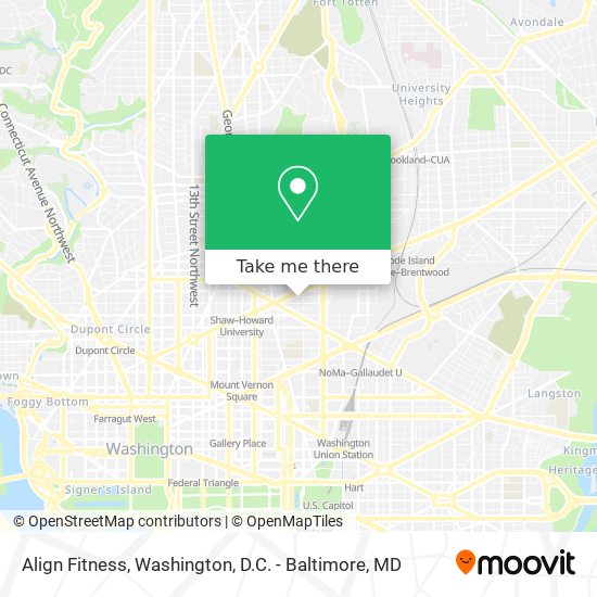 Align Fitness map