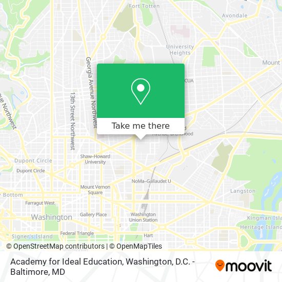 Mapa de Academy for Ideal Education