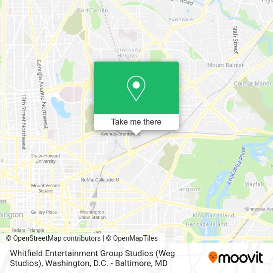 Whitfield Entertainment Group Studios (Weg Studios) map