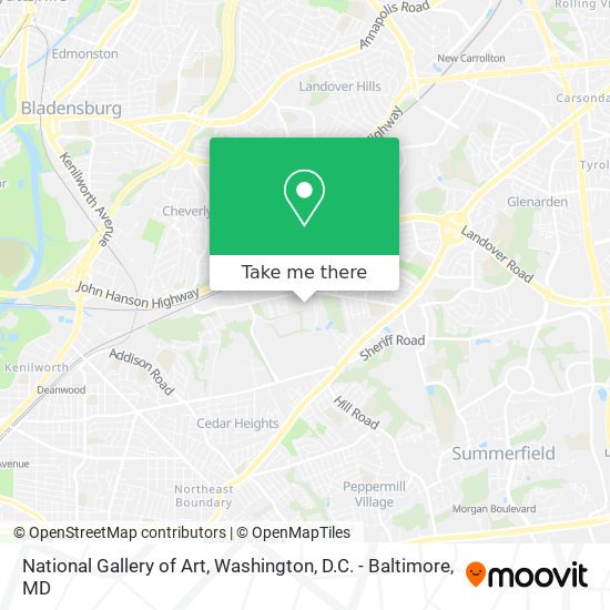 Mapa de National Gallery of Art