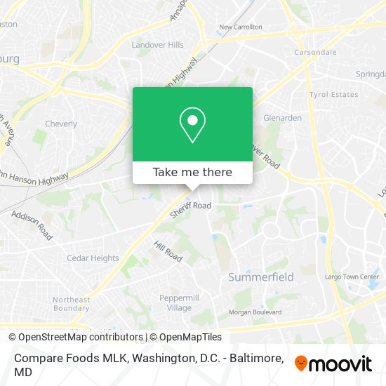 Compare Foods MLK map