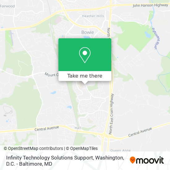 Infinity Technology Solutions Support map