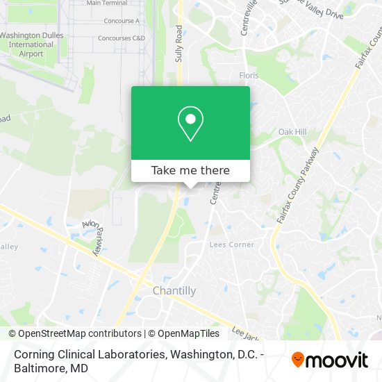 Mapa de Corning Clinical Laboratories