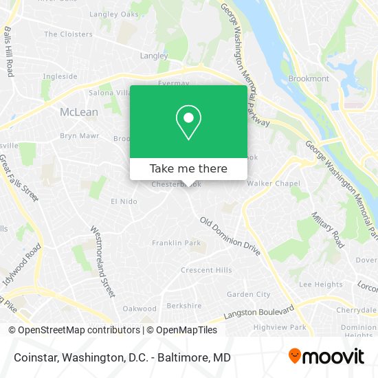 Coinstar map