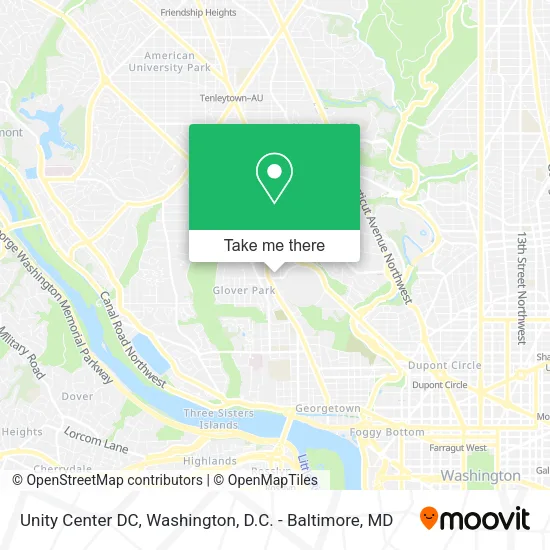 Mapa de Unity Center DC