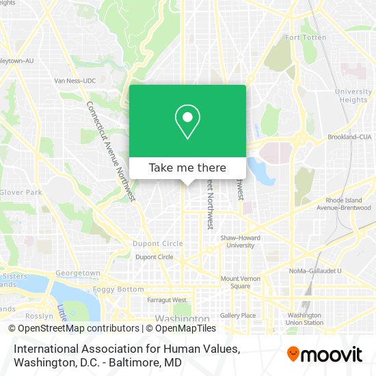 Mapa de International Association for Human Values