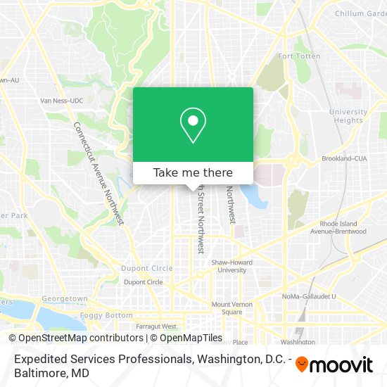 Mapa de Expedited Services Professionals