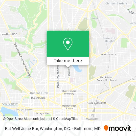 Eat Well Juice Bar map