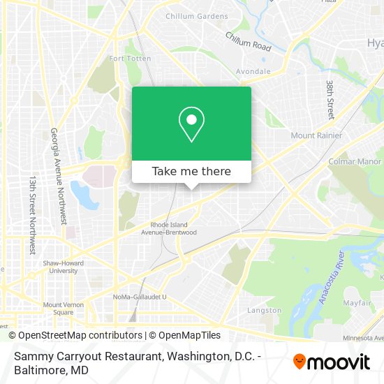 Sammy Carryout Restaurant map