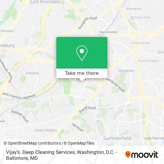 Vijay's. Deep Cleaning Services map