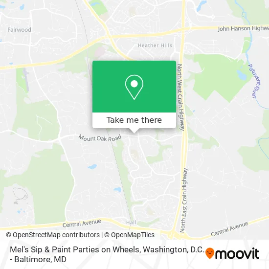 Mel's Sip & Paint Parties on Wheels map