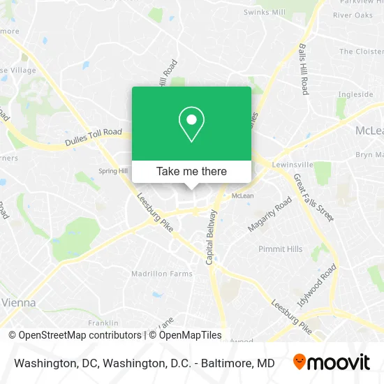 Washington, DC map