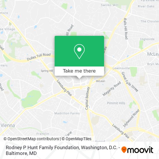 Rodney P Hunt Family Foundation map