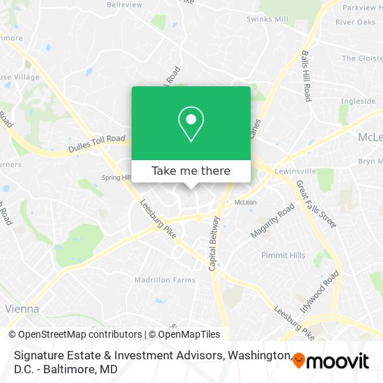 Signature Estate & Investment Advisors map