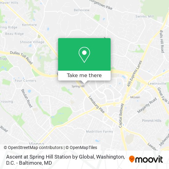 Mapa de Ascent at Spring Hill Station by Global
