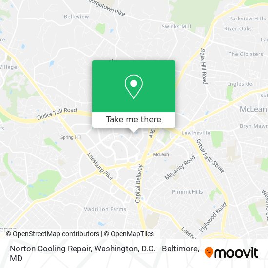 Norton Cooling Repair map