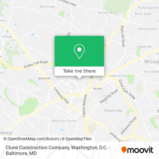 Clune Construction Company map