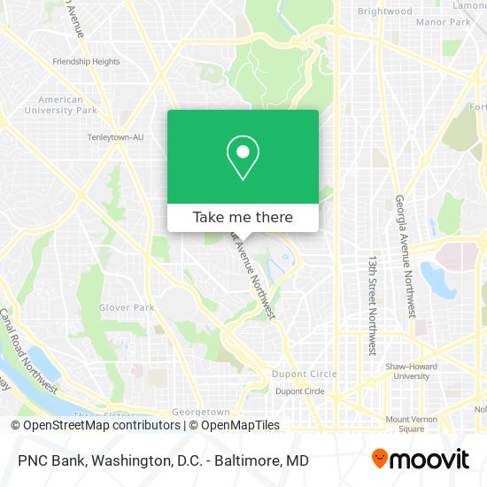 PNC Bank map