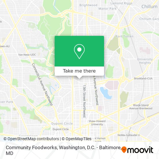 Mapa de Community Foodworks