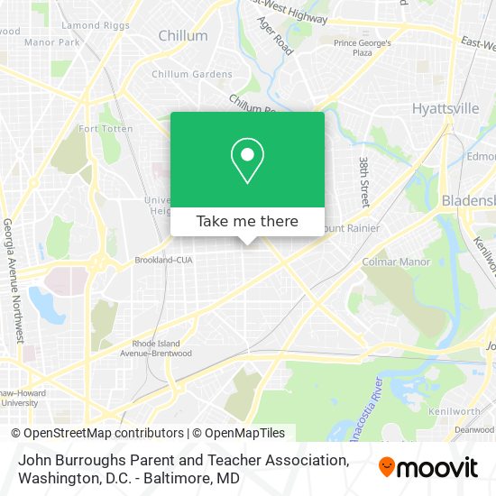 John Burroughs Parent and Teacher Association map
