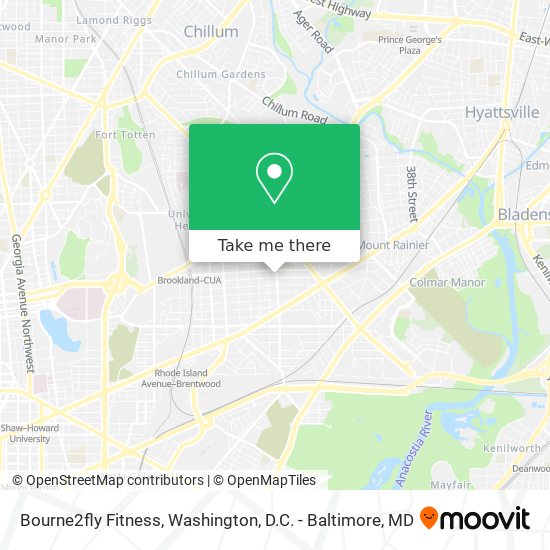 Bourne2fly Fitness map