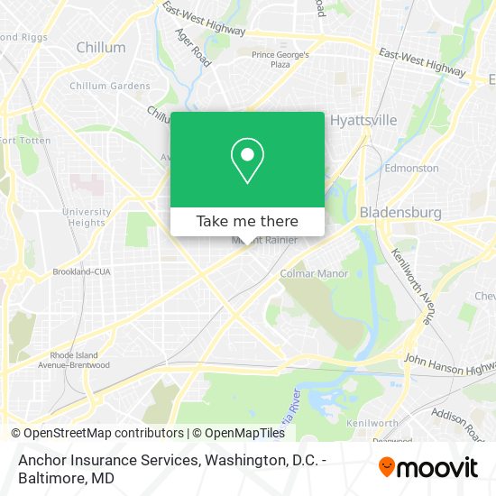 Anchor Insurance Services map