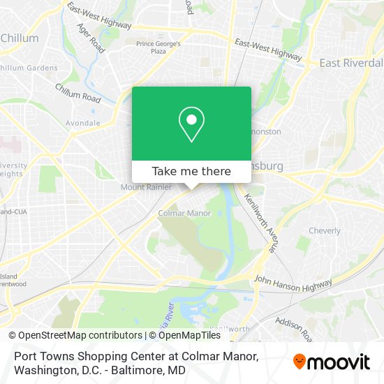 Mapa de Port Towns Shopping Center at Colmar Manor