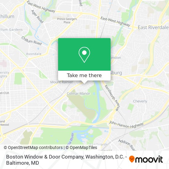 Mapa de Boston Window & Door Company