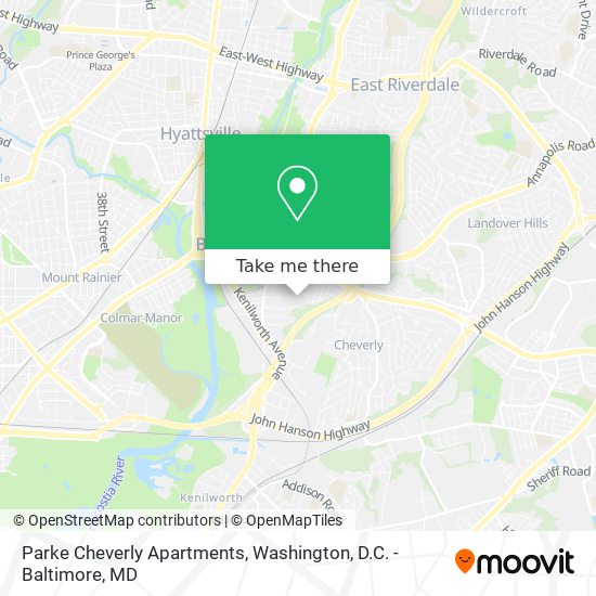 Parke Cheverly Apartments map