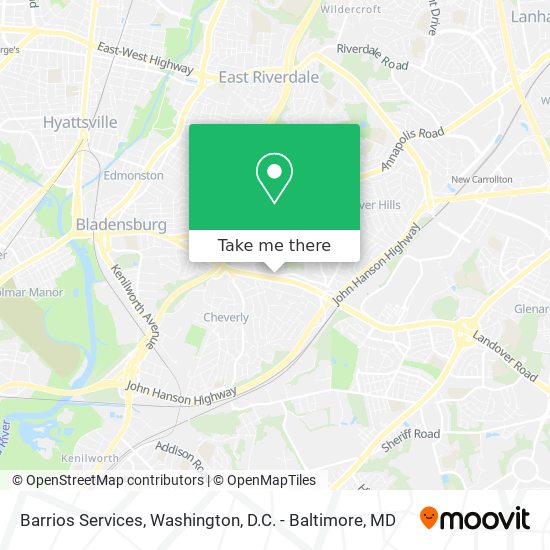 Barrios Services map