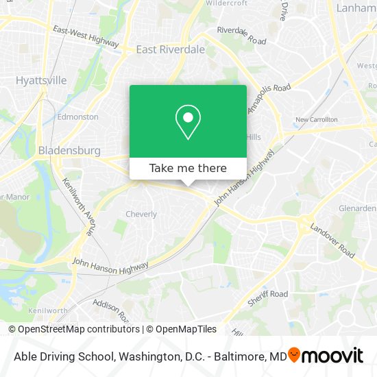 Able Driving School map