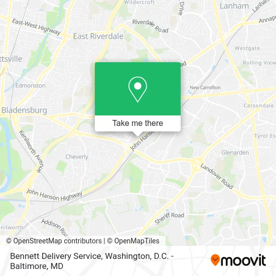 Bennett Delivery Service map