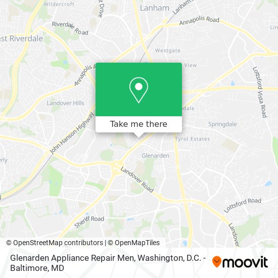 Mapa de Glenarden Appliance Repair Men