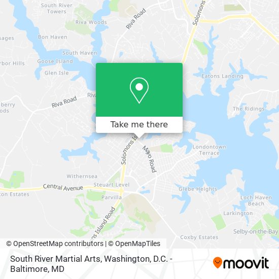 South River Martial Arts map