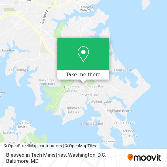 Blessed in Tech Ministries map