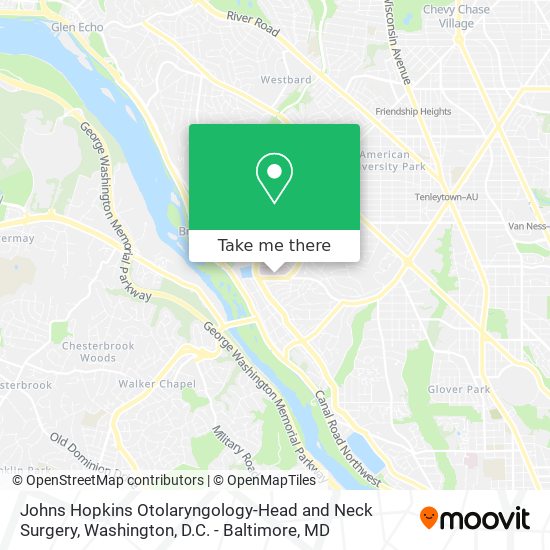 Mapa de Johns Hopkins Otolaryngology-Head and Neck Surgery