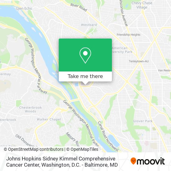 Johns Hopkins Sidney Kimmel Comprehensive Cancer Center map