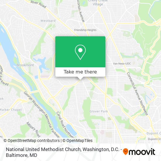 National United Methodist Church map