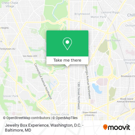 Mapa de Jewelry Box Experience