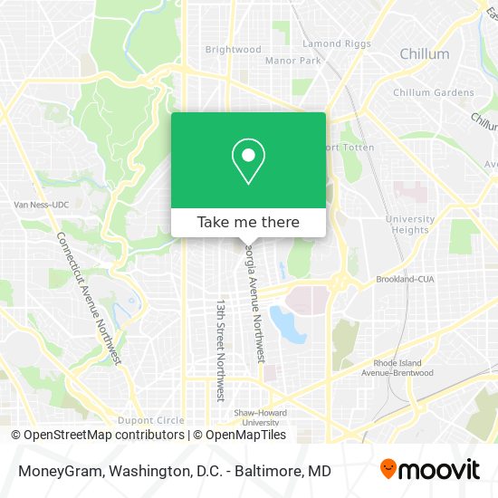 MoneyGram map