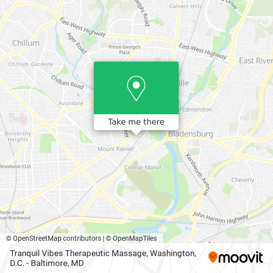 Tranquil Vibes Therapeutic Massage map