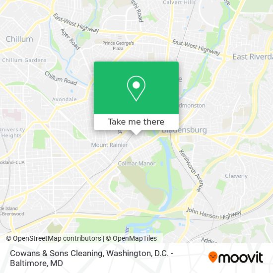 Cowans & Sons Cleaning map