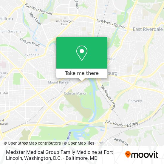 Mapa de Medstar Medical Group Family Medicine at Fort Lincoln