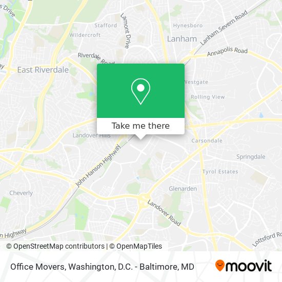 Office Movers map